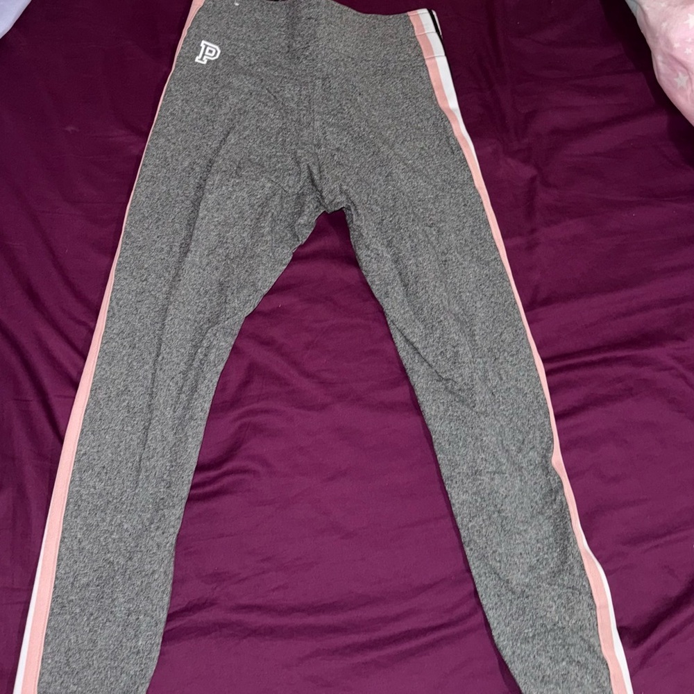 Gray and Pink Leggings